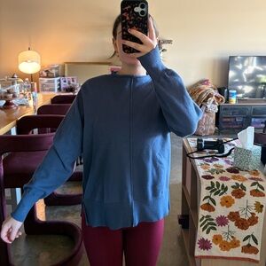 Blue Long Sleeve Sweater